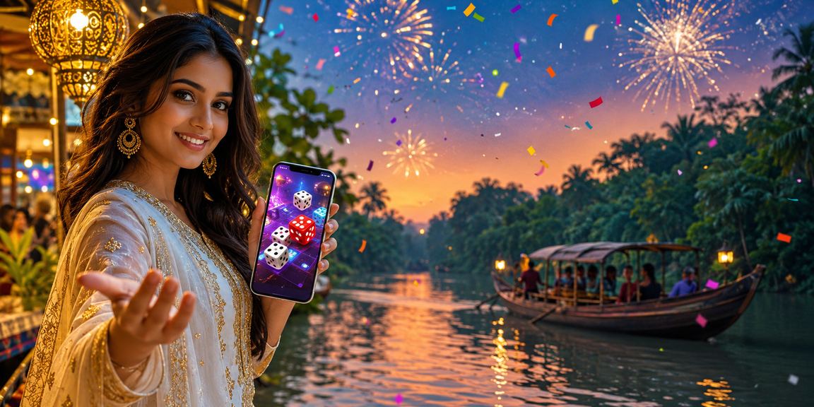সুন্দরবনের পটভূমিতে ঈদ উৎসবে 777k ডাইস গেম উপভোগ করছেন একজন ব্যবহারকারী