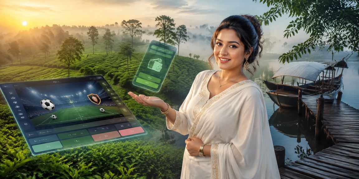 সিলেটের চা বাগানে বেটিং উপভোগ করছেন একজন ব্যবহারকারী
